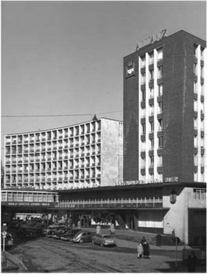 Haus am Kettwiger Tor und Allianzhaus im September 1955 (Stadtbildstelle Essen) 